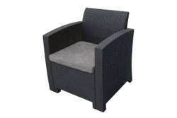 Комплект мебели Arizona Set, антрацит (на 4 персоны)