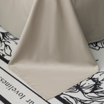 Комплект постельного белья Однотонный Сатин Премиум широкий кант на резинке OCPKR027