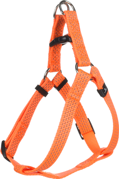 Шлейка STEP& GO LEN, XL 60-90 см/ 25 мм, оранжевый, Flamingo