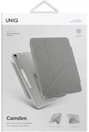 Uniq Чехол Uniq Camden для iPad 10.9 (2022 10th Gen), серый