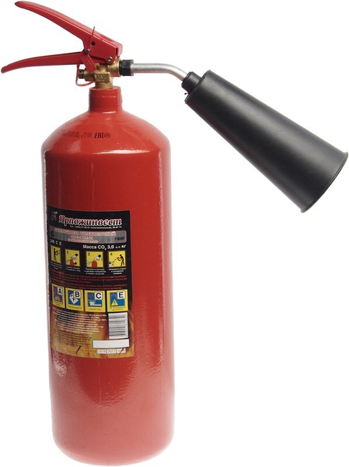 Огнетушитель ОУ-3 ВСЕ углекислотный, d-133 мм (эл./сварная труба) (ЯрПожИнвест)