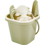 Песочный набор Lalababy for Green Republic (ведерко, сито, совочек, грабельки, 4 формочки)