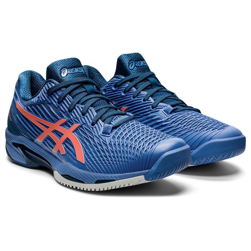 Мужские кроссовки теннисные Asics Solution Speed FF 2 - blue harmony/guava