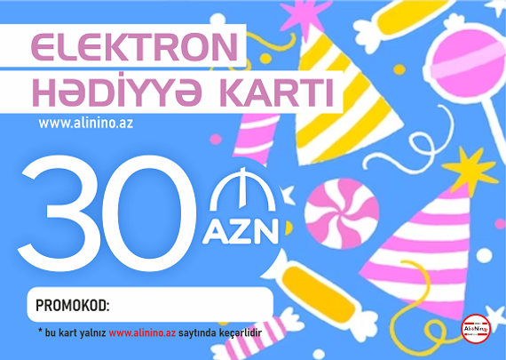 Elektron hədiyyə kartı 30 AZN