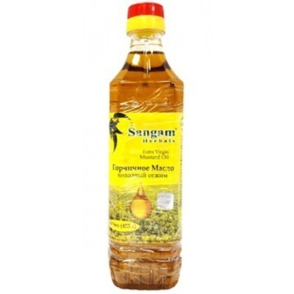 Масло Sangam Herbals Горчичное Extra Virgin, холодный отжим, желтая горчица 500 мл