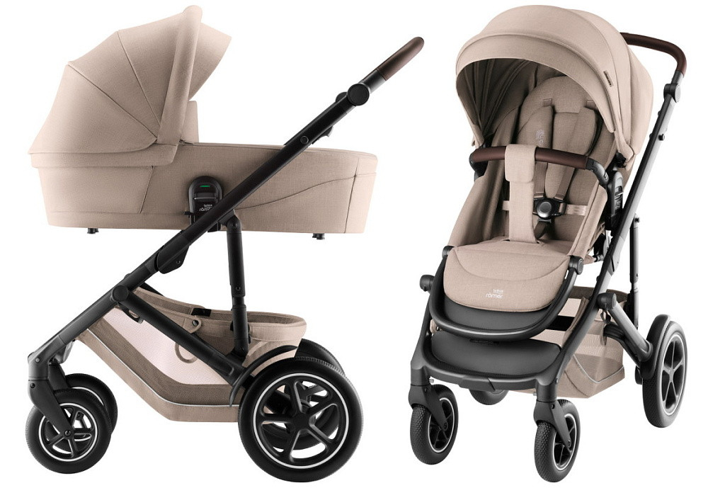 Коляска 3 в 1 Britax Roemer Smile 5Z Style и автокресло Baby-Safe Pro Style Sage green Teak