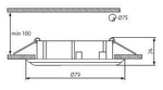 Светильник алюминиевый KANLUX TABO CT-AS02-AL