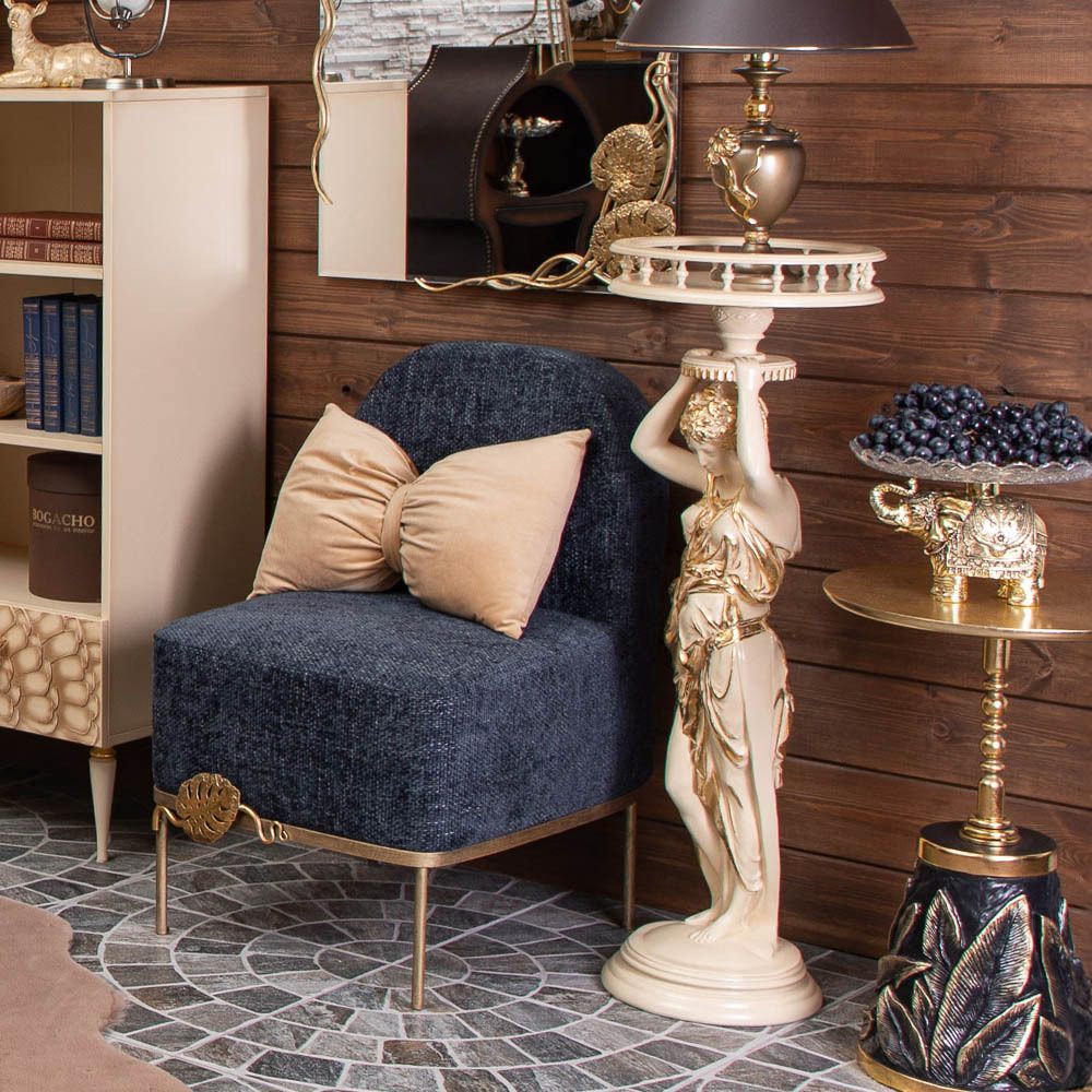 Кресло Monstera Deliciosa (Монстера) Темно-синий Амбер