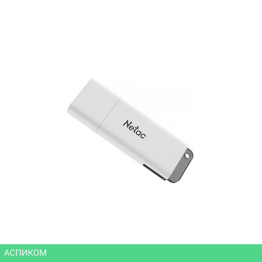 USB Flash-накопитель Netac U185 64Gb белый (NT03U185N-064G-30WH)