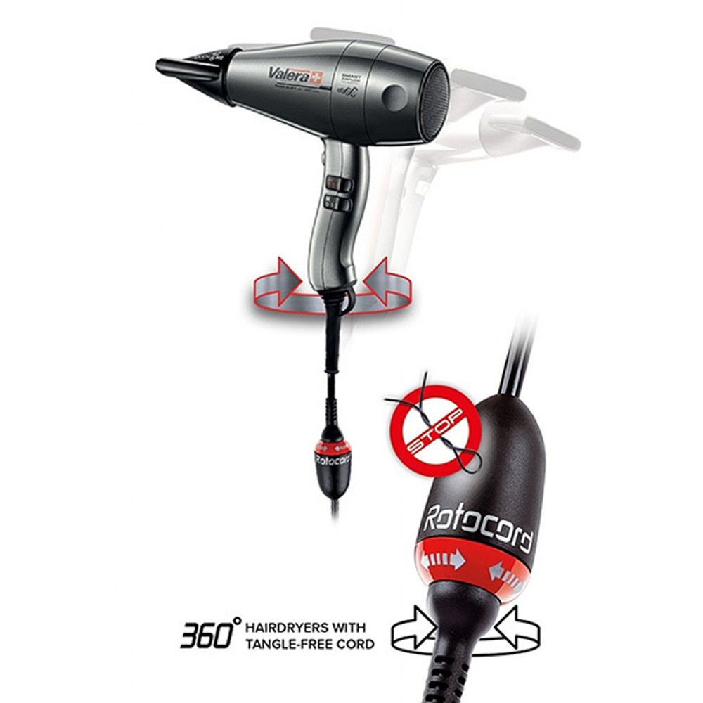 Фен для волос 2400Вт Valera Swiss Silent Jet Ionic Rotocord SXJ 8600 D RC