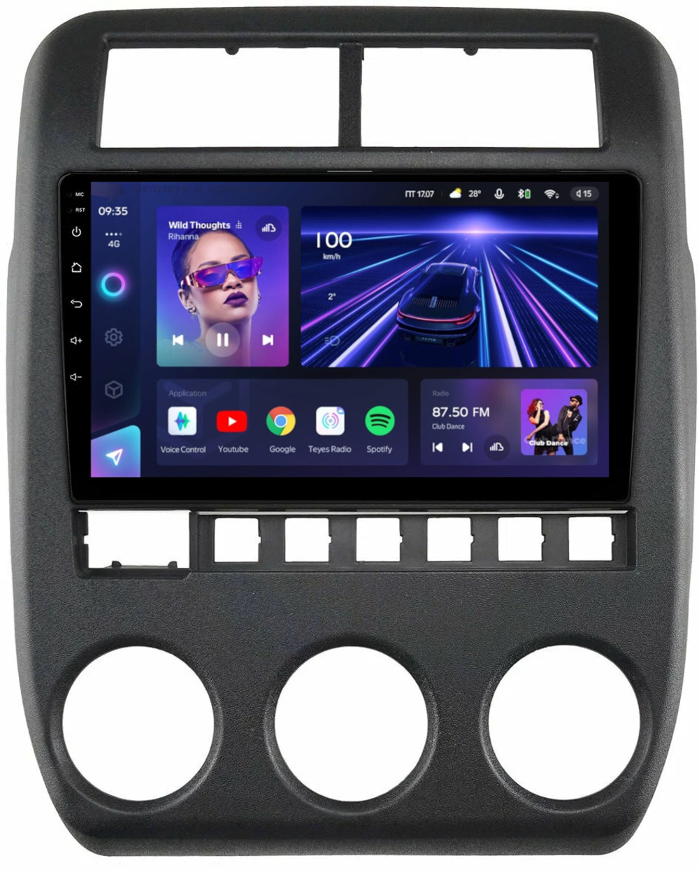 Магнитола для Lada 4x4, Niva Legend, Urban, Bronto 2019-2023+ - Teyes CC3 Android 10, ТОП процессор, 4/32 Гб, CarPlay, SIM-слот