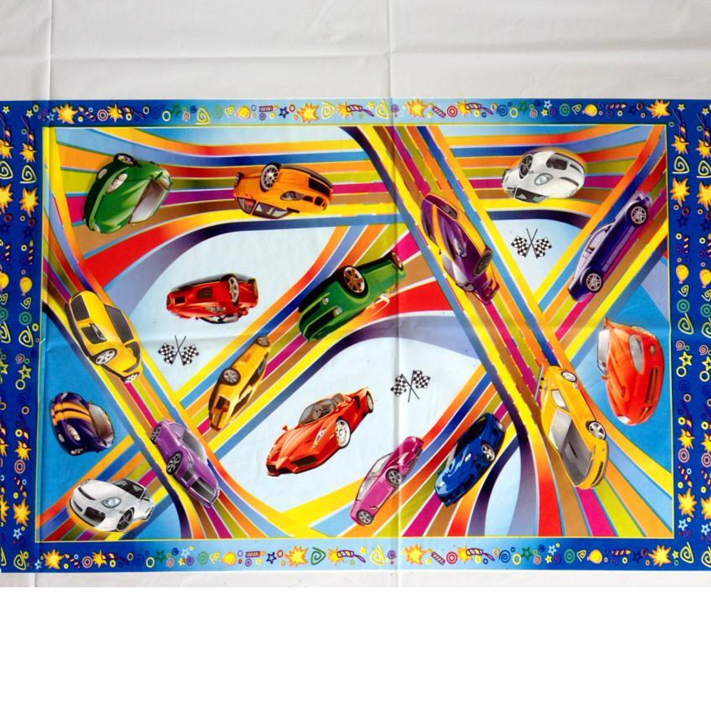 Скатерть 108х180см. Спортивные тачки