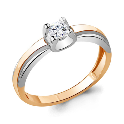 963757к Кольцо из Золота с бриллиантом из коллекции "Mirror"