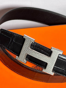 Ремень Hermes из кожи крокодила