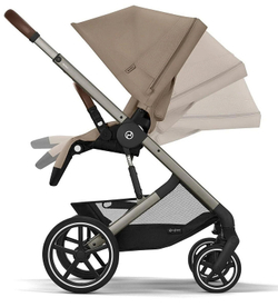 Коляска Cybex Balios S Lux TPE complete 2 в 1 Almond Beige с дождевиками