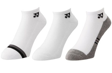 Теннисные носки Yonex Low Cut 3P - white/gray