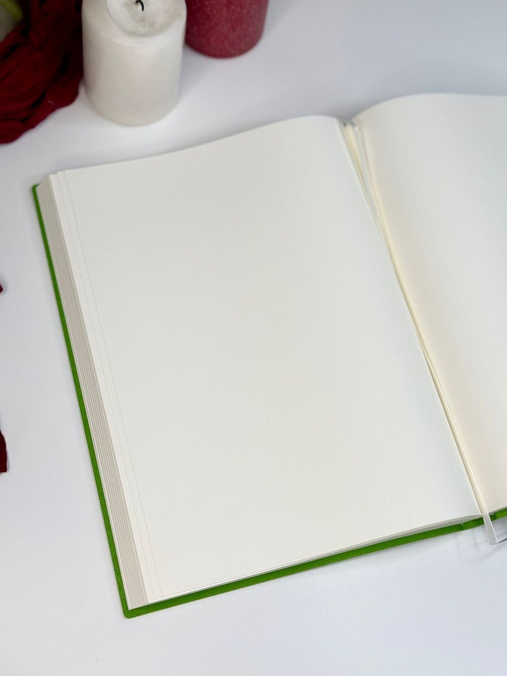 Блокнот А4 200л. (400страниц) без разлиновки Светло зеленый (К44-912A)