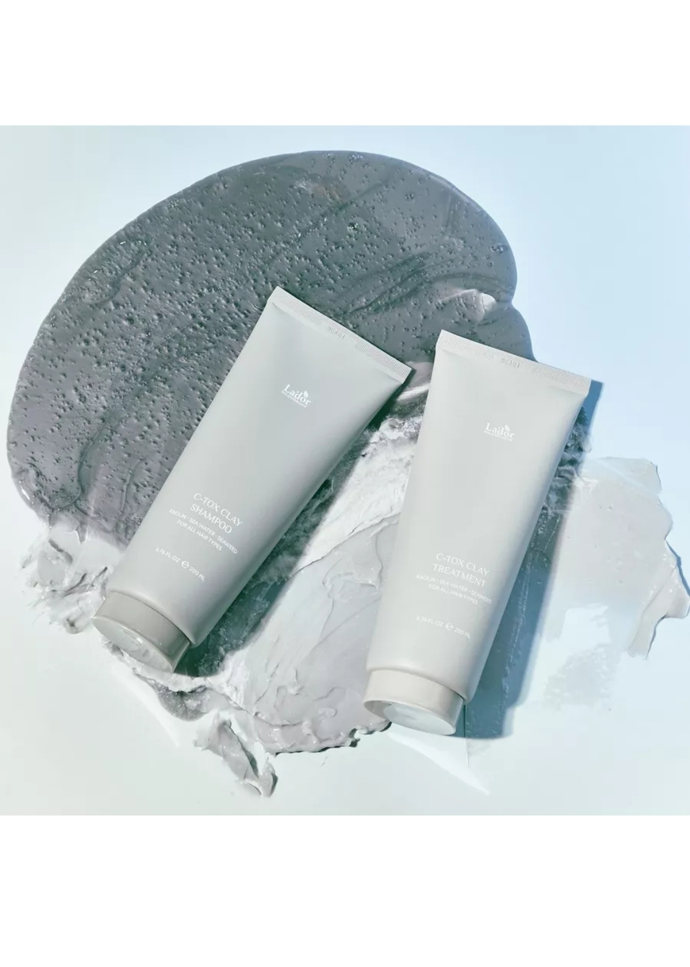 Шампунь и маска на основе минеральной глины и морских экстрактов C-TOX CLAY SHAMPOO 200ML+200ML