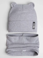 Шапка со снудом для мальчика демисезонная