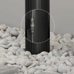 DK9728-BK Ландшафтный уличный светильник FARSUN, IP65, 1xE27, до 18 Вт, черный, алюминий