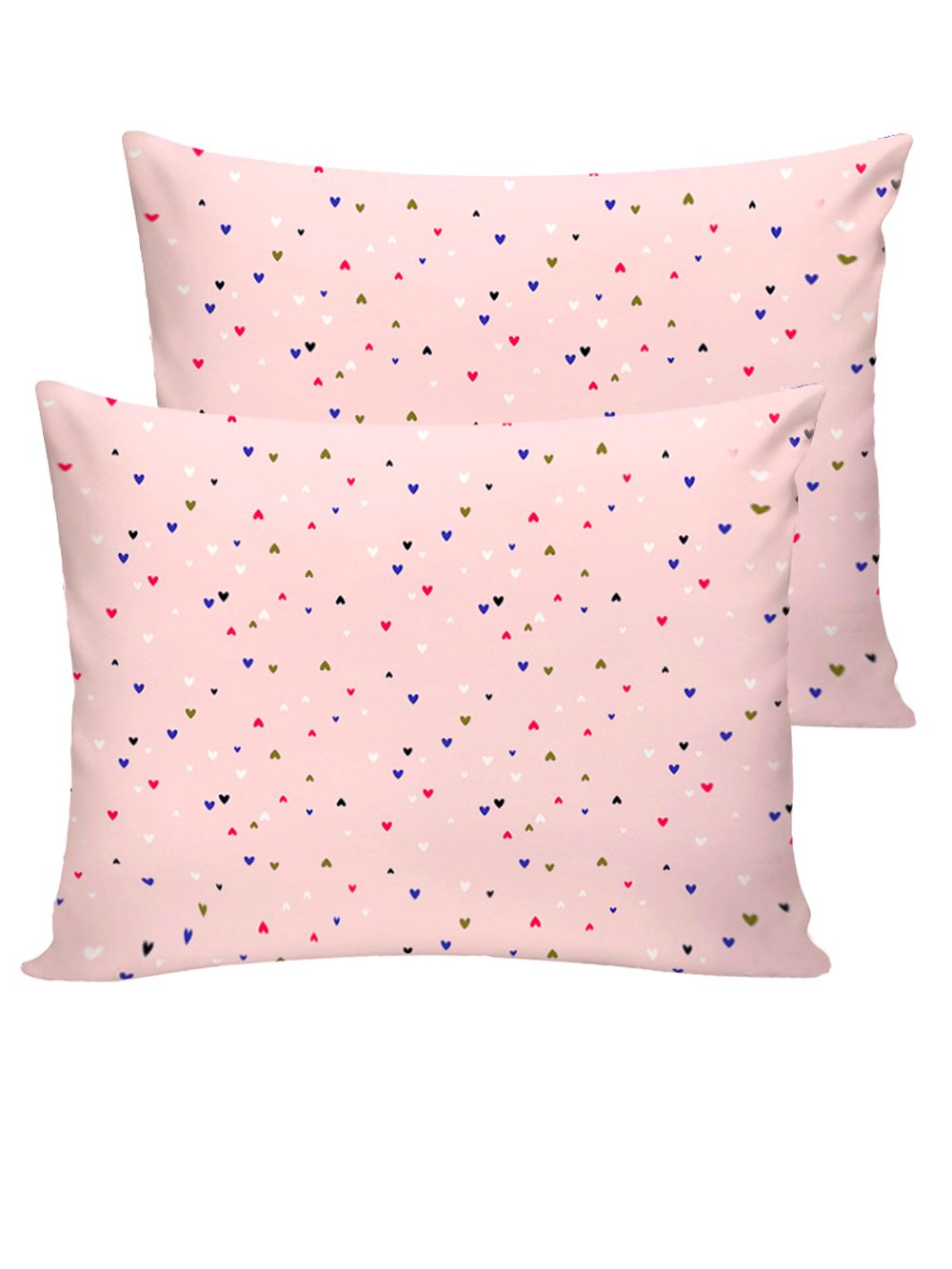 Постельное белье перкаль Сказка "Сердечки" 2-спальное Наволочка 50х70 см 2 шт Простынь 240x215 см Пододеяльник 175x215 см