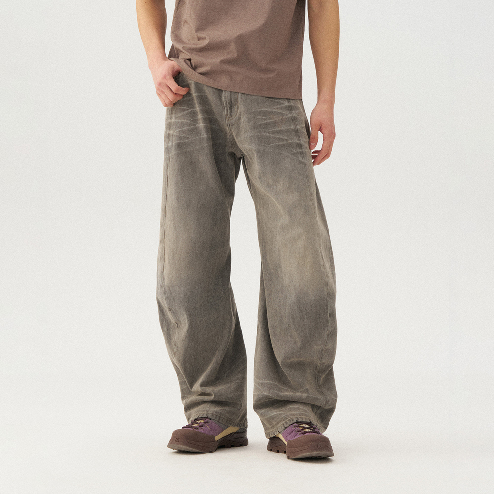 Джинсы Nothomme Monterest Year of the Horse Limited Edition Vintage Washed Distressed 3D Curved Loose Fit Jeans