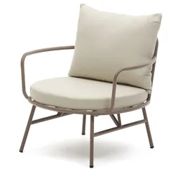 Bramant Кресло из стали с лиловой отделкой