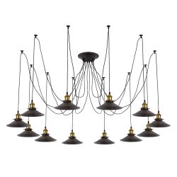 Citilux Эдисон CL451121 Люстра паук Венге Бронза