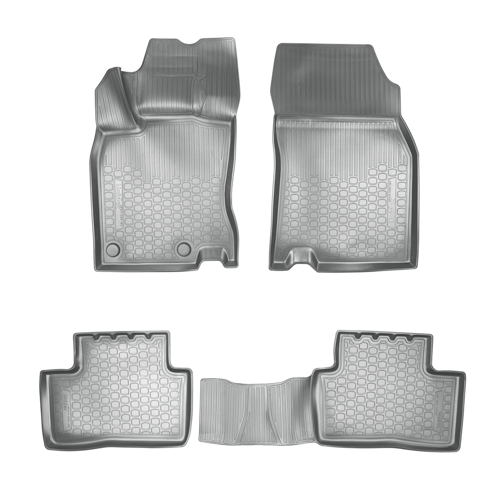 Ковры в салон Norplast/Unidec для Renault Kadjar (2015-)Полиуретан,Серый, арт.NPA11-C69-160-G