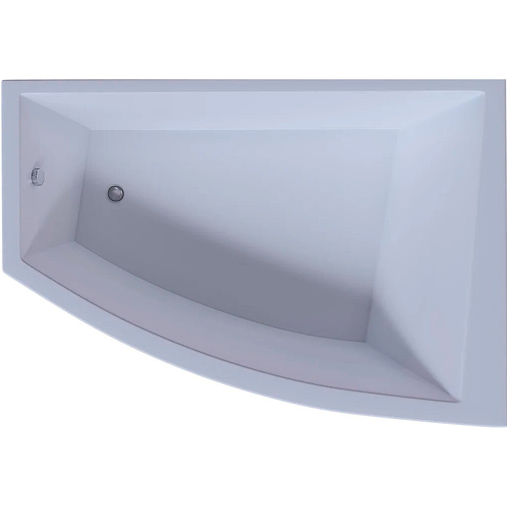 Акриловая ванна Aquatek (Акватек) Оракул 180x125 R, с каркасом, с фронтальной панелью, со сливом-переливом