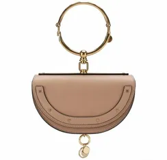 Сумка Chloé Nile Minaudiere бежевый
