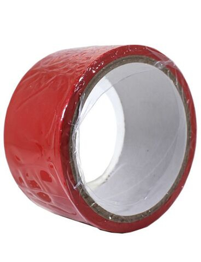 Красный скотч для связывания Bondage Tape - 15 м. (Цвет: красный)