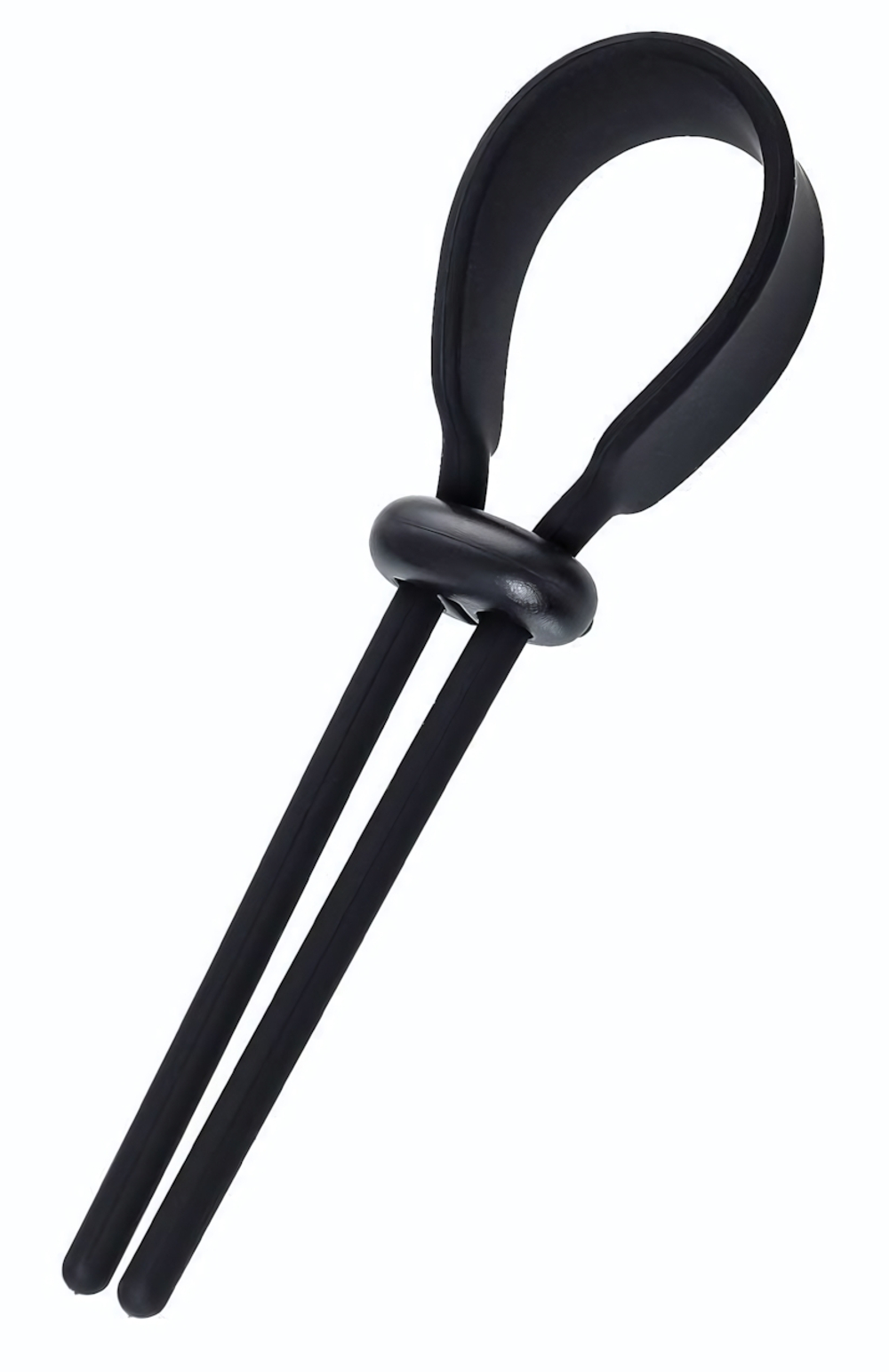 Черное эрекционное лассо на пенис Keb (Цвет: черный)