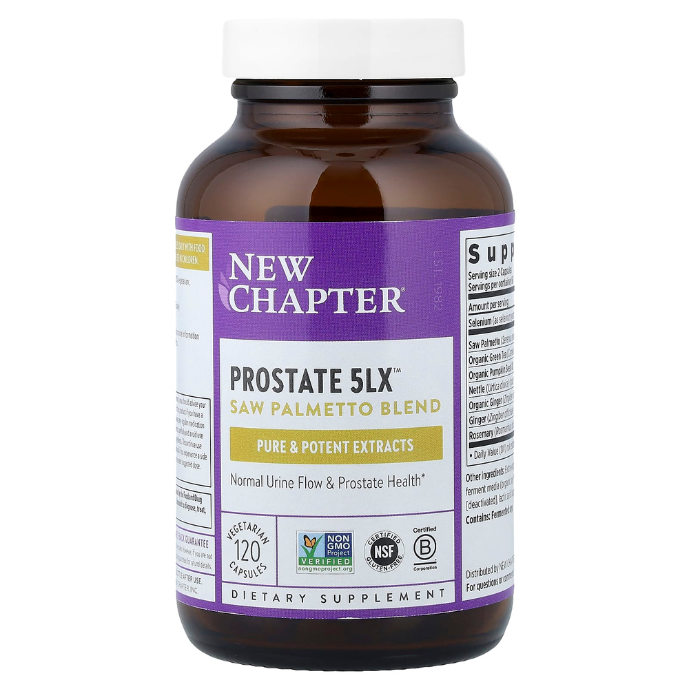 New Chapter, Prostate 5LX™, 120 вегетарианских капсул