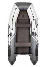 Броня-320 СК слань+киль белый-серый (Лодка ПВХ под мотор с усилением)