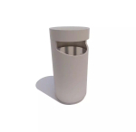 Урна «Честер», бело-алюминиевый