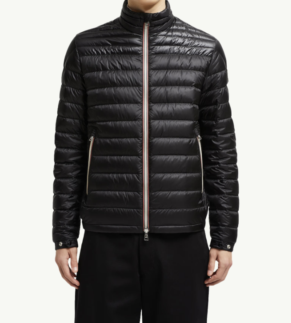 Пуховик Moncler Daniel короткий чёрный — оригинал из Италии