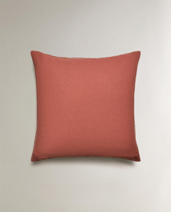 Zara Home наволочка декоративная из хлопка, малиновый, в полоску
