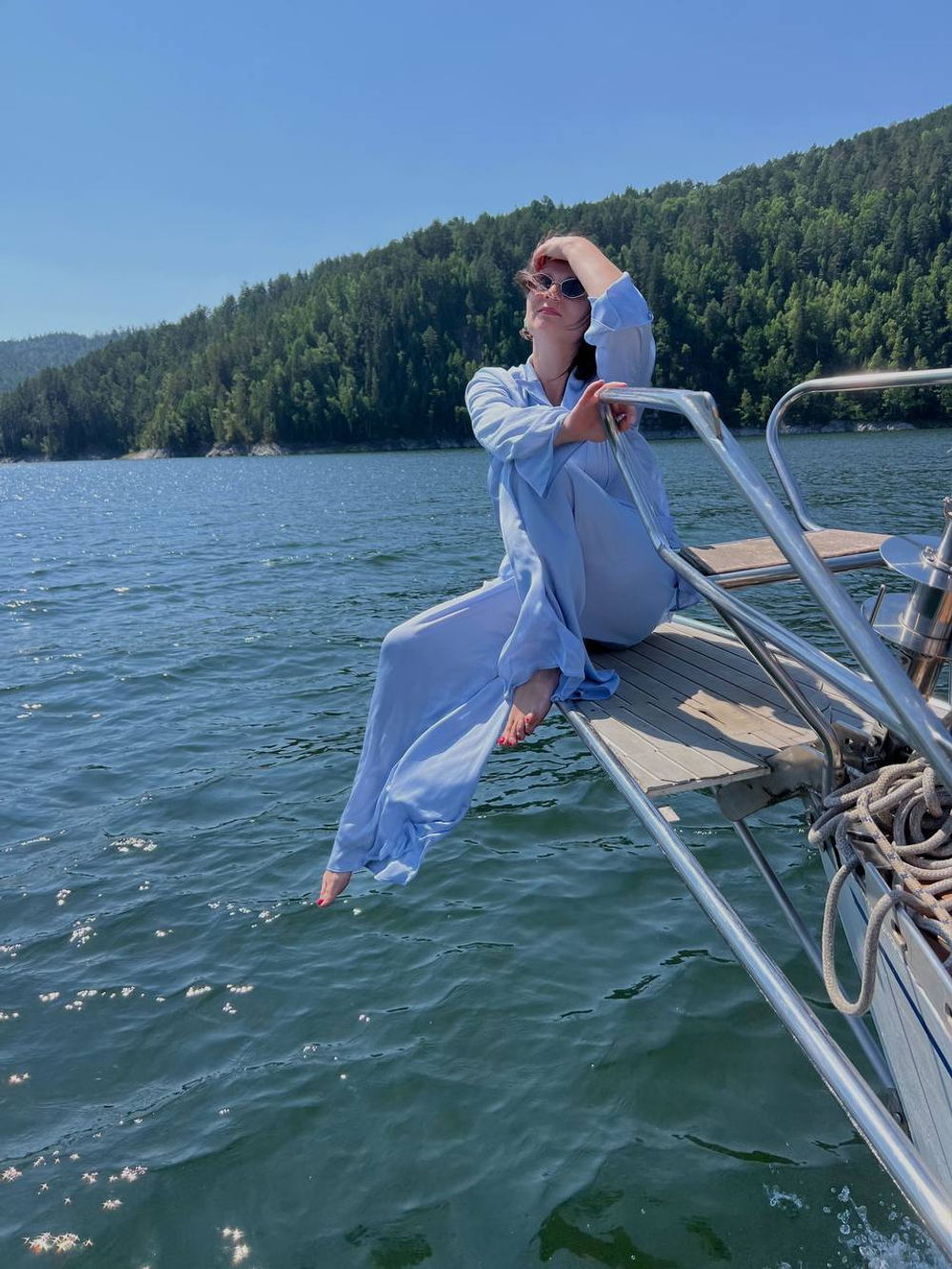 Костюм голубая жемчужина оверсайз