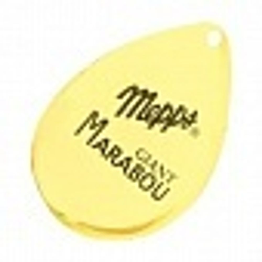 Блесна вращ. Mepps GIANT MARABOU Gold/Yellow (блистер)