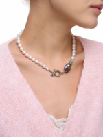 Колье "Petrol white" Silver