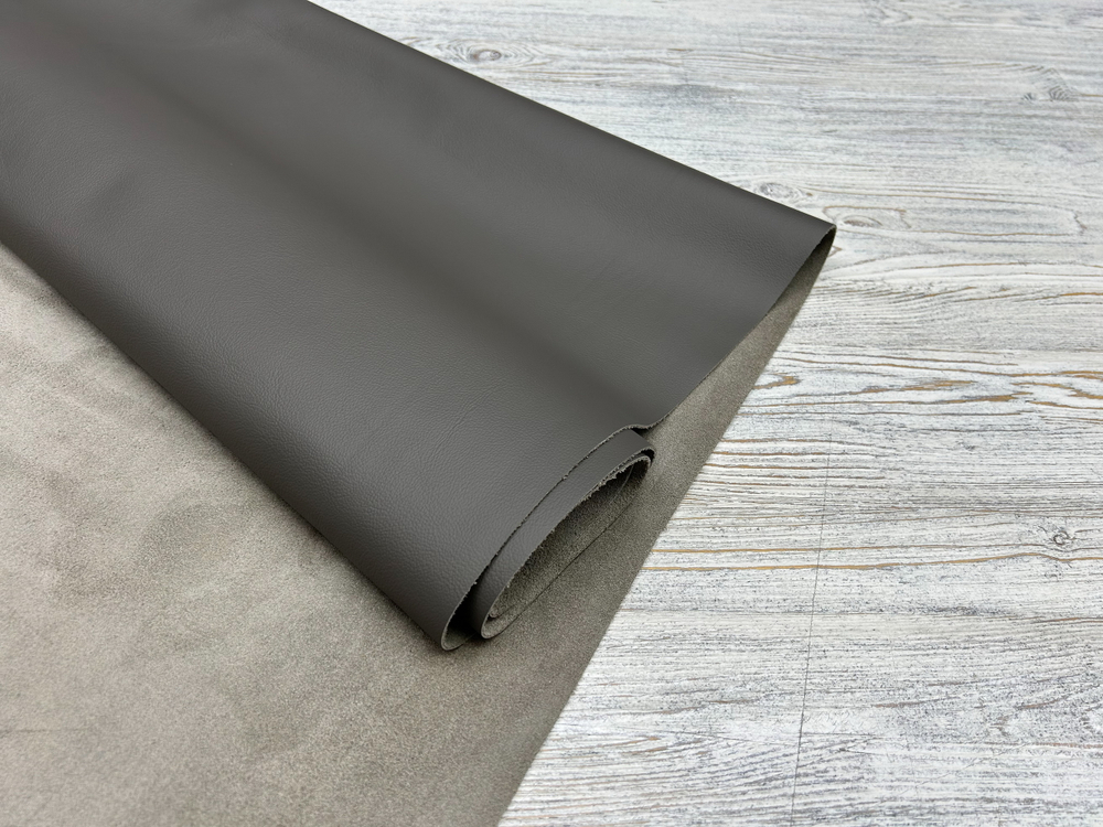 Моринга цв. Серый / Moringa Grain Grey, толщ. 1,1-1,3 мм, натуральная кожа