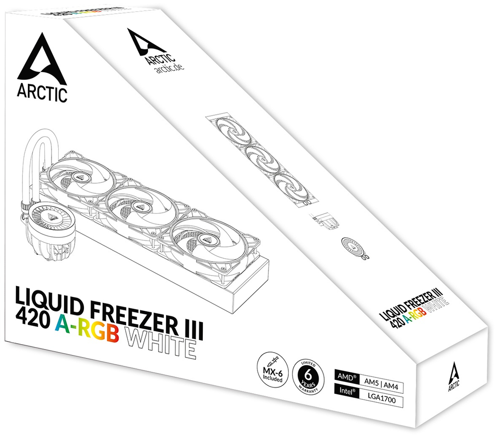 Arctic Liquid Freezer III - 420 A-RGB(White)