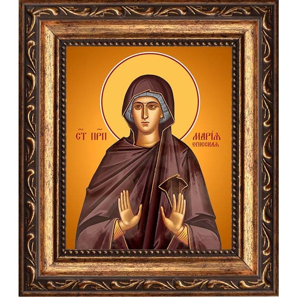 Мария Егисская преподобная. Икона на холсте.