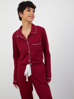 Пижама женская Ihomewear Classic Bordo