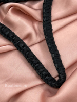 Тесьма плетеная черная