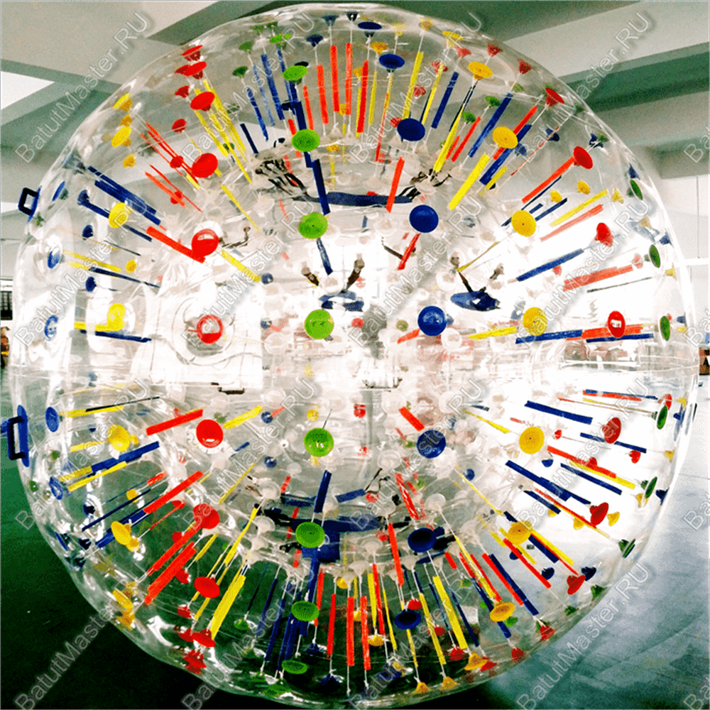 Светящийся зорб "Магический шар" ТПУ, усиленные сиденья, диаметр 2.5 м