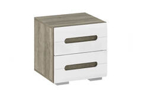 Прикроватная тумба Наоми ТБ-15 дуб каньон/белый