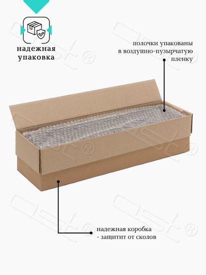 Комплект полок "Лофт" с полотенцедержателем