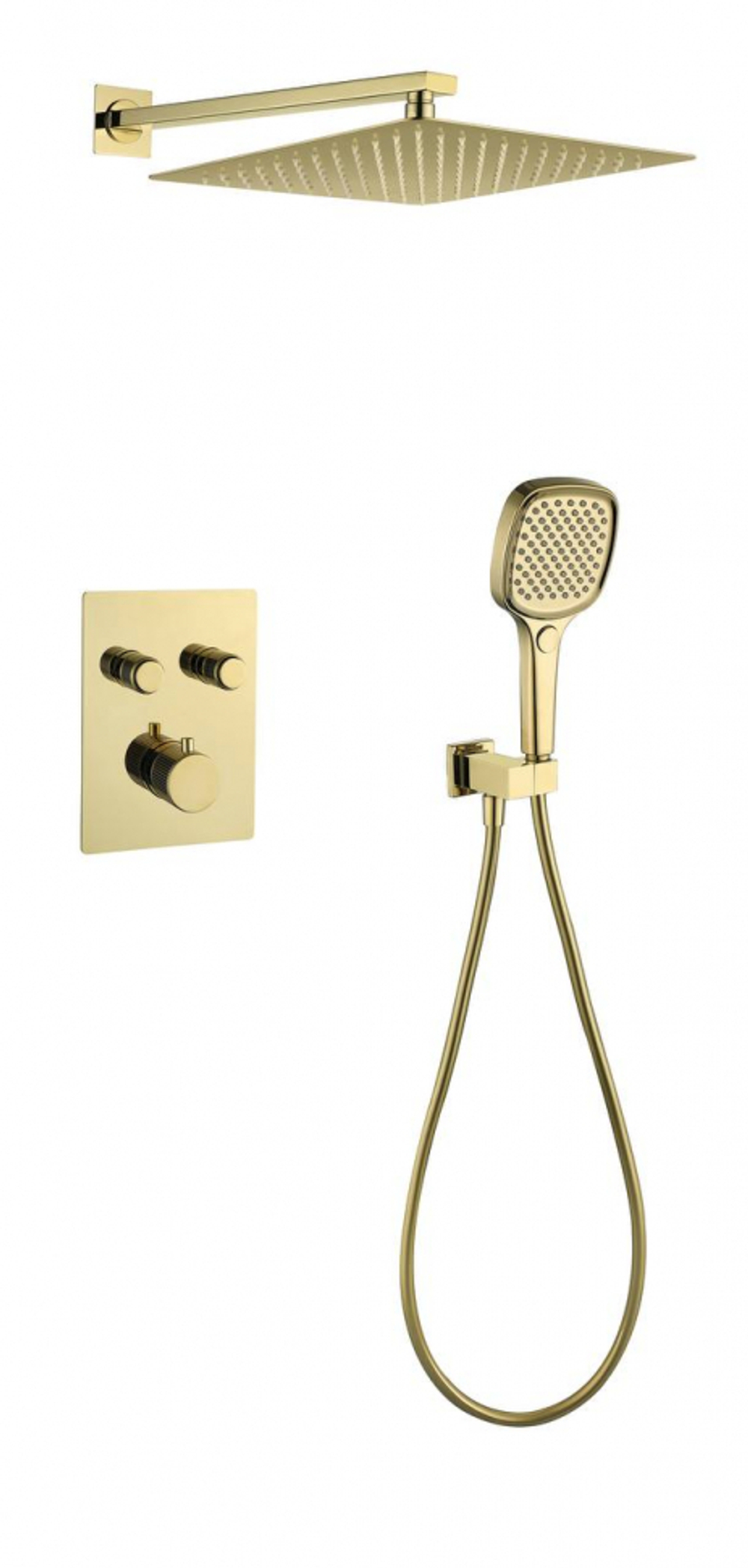 Душевая система скрытого монтажа Grocenberg GB5040GO с Термостатом Vernet (Франция)